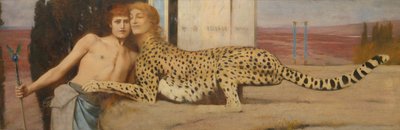 Caresses by Fernand Khnopff